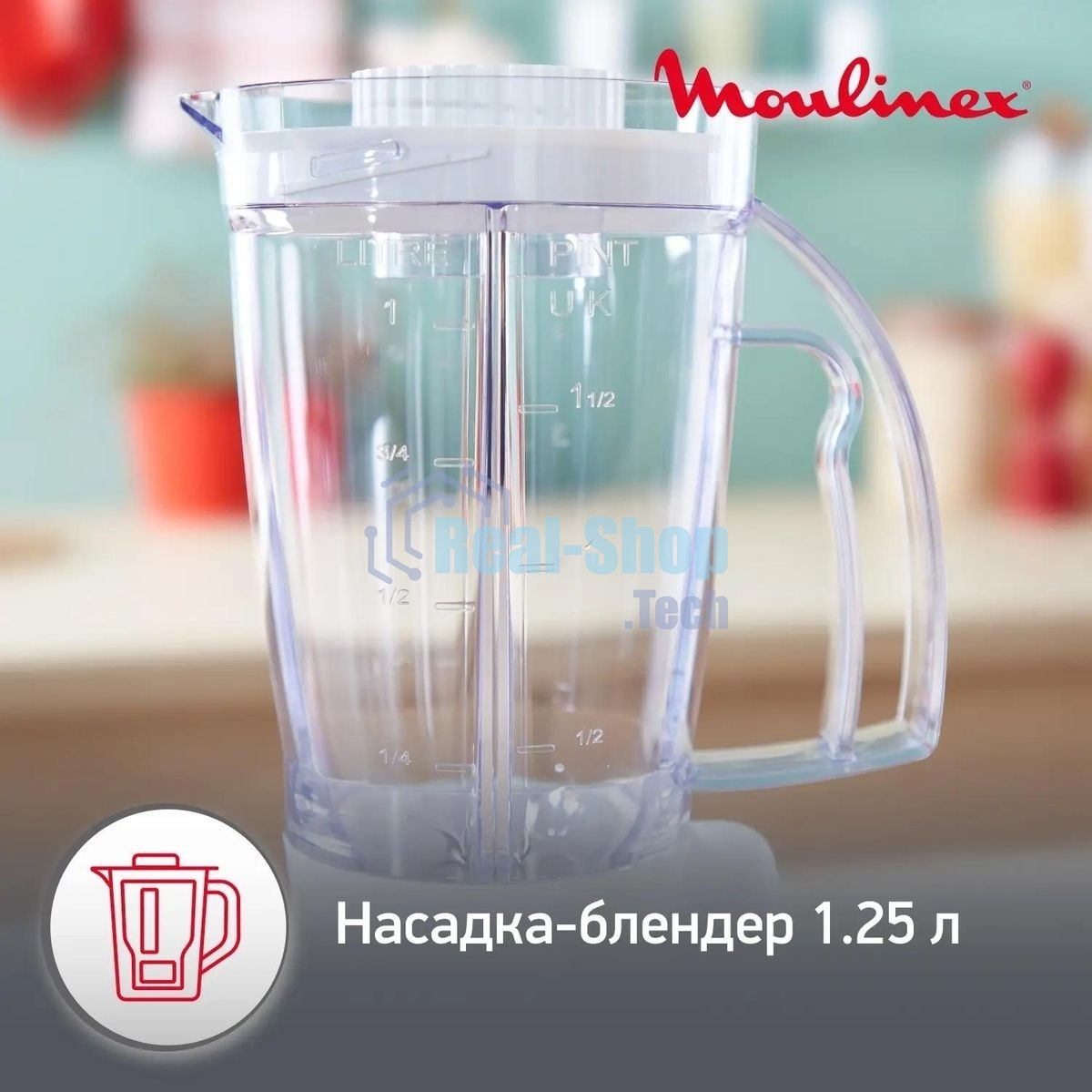 Кухонный комбайн Moulinex FP542111, белый