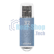 Флешка USB Smartbuy R/W V-Cut series Blue SB32GbVC-B, 32Gb, USB 2.0, R/W 25/15, голубой