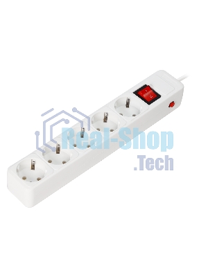 Сетевой фильтр Smartbuy (SBSP-5-18-W) 5 гн х 1,8 м белый