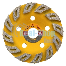 Чашка алмазная зачистная Denzel 125 мм Турбо 72970