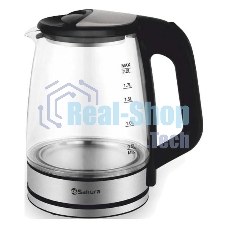 Чайник электрический Sakura SA-2722BK 2,2л,стекло,черный