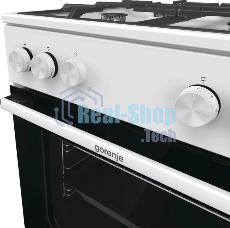 Плита газовая Gorenje GG6A10WFFM белый, конфорок 4 шт, духовка 72 л, 60 см x 85 см x 60 см