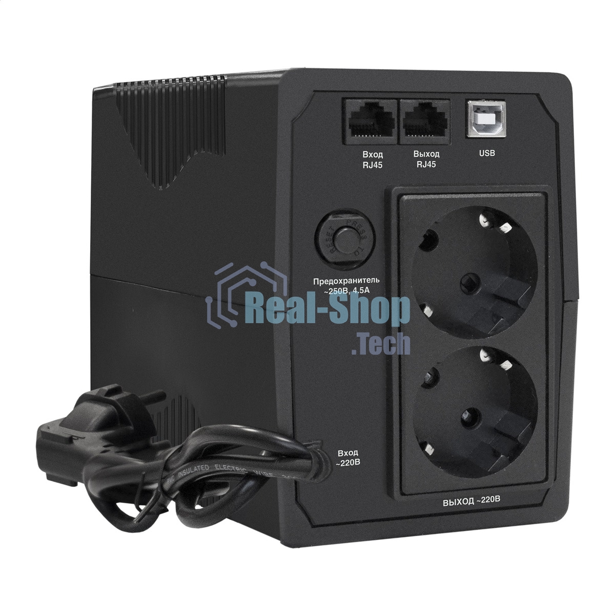 Источник бесперебойного питания ExeGate Power Smart ULB-800 LCD / 800 ВА / 480 Вт / 2 x CEE 7 (евророзетка)