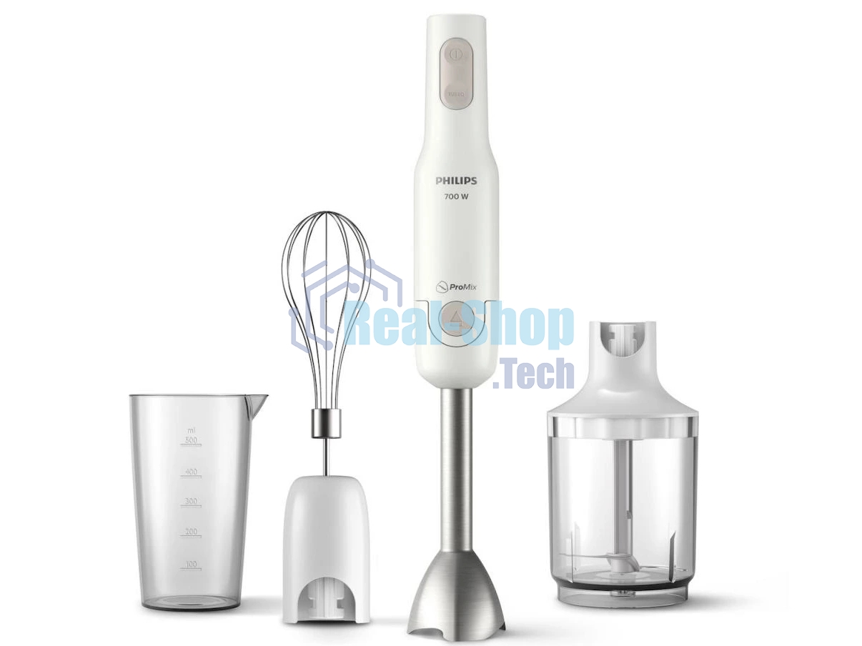 Блендер погружной Philips HR2545/00 белый, 700 Вт, 2 скорости, турбо