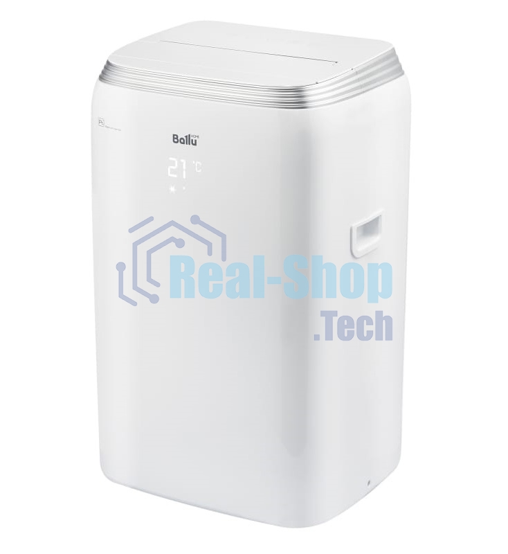 Кондиционер мобильный Ballu BPHS-08H 8000 BTU, 20 м², 45 дБ, охлаждение, обогрев, осушение, белый