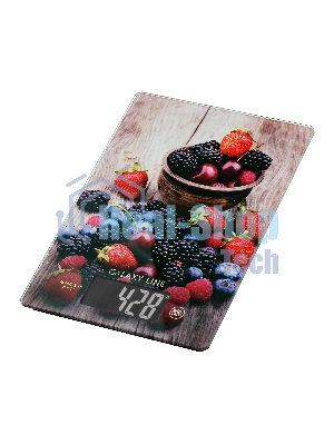 Весы кухонные Galaxy Line GL 2819, стекло, платформа из высокопрочного стекла, максимальный вес 8 кг