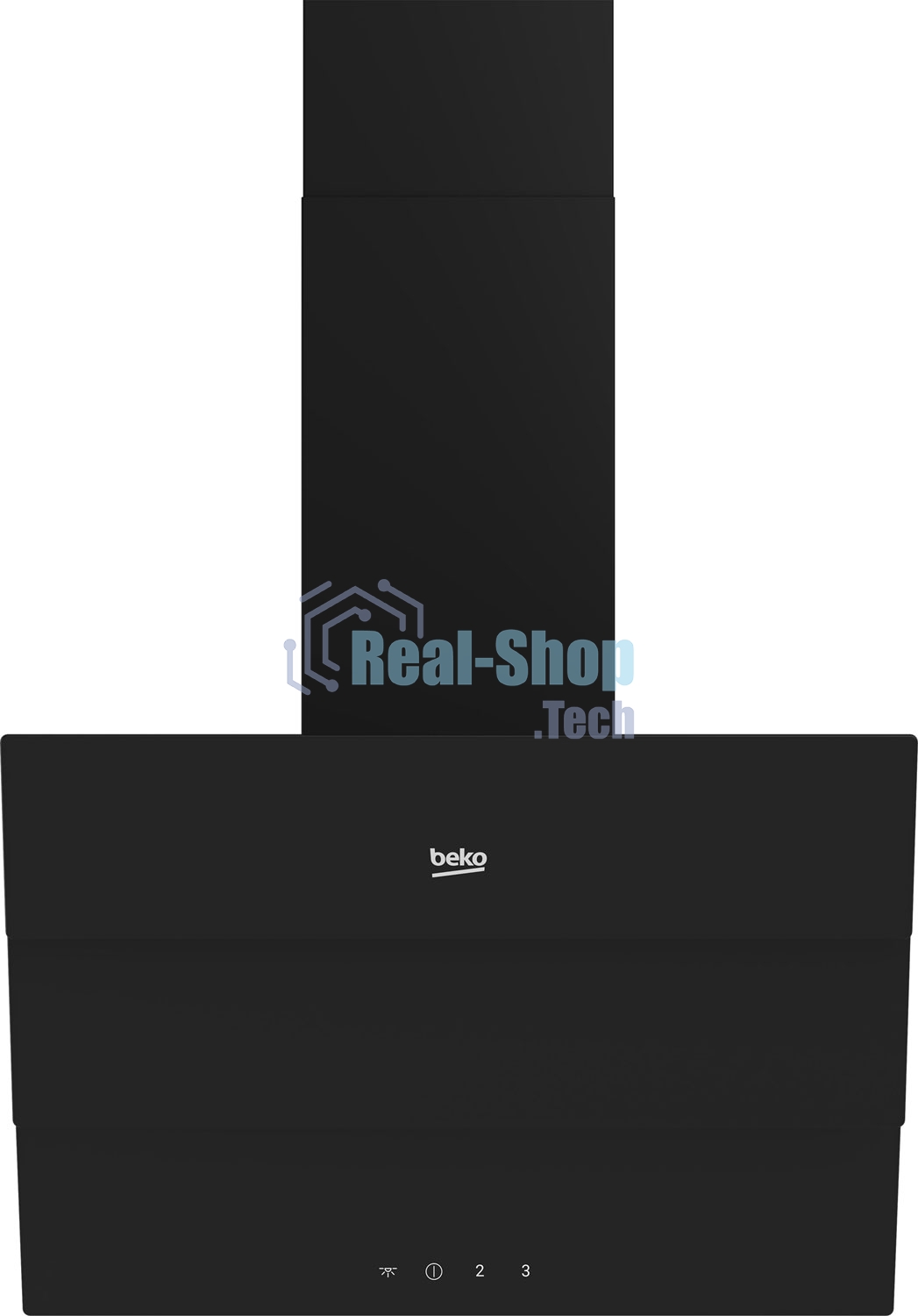 Вытяжка наклонная Beko BHCA69642BH черный, 60 см, 600 куб. м/ч, 69 дБ