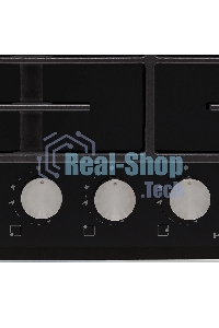 Газовая варочная поверхность Krona HAGEL 45 BL W черный