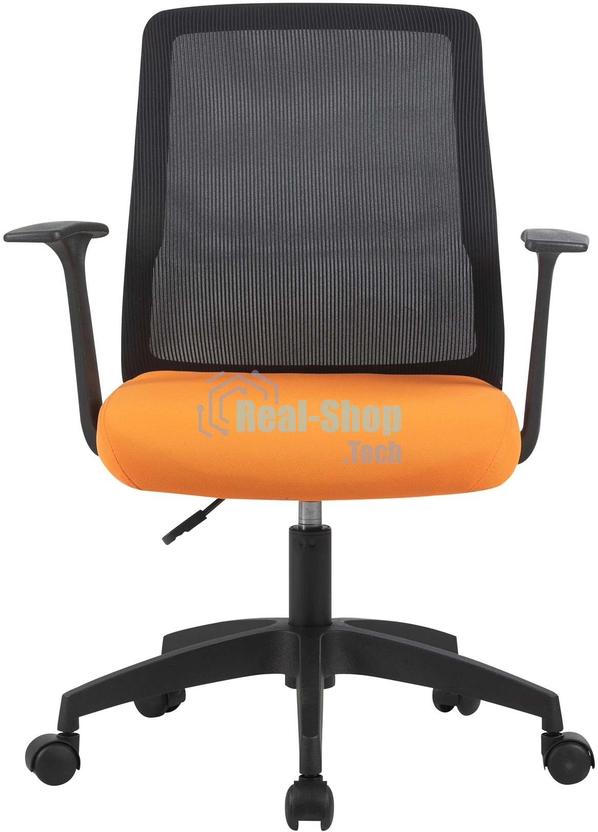 Кресло компьютерное Cactus CS-MC222-BKOR черный, сиденье оранжевый