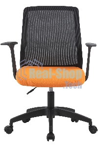 Кресло компьютерное Cactus CS-MC222-BKOR черный, сиденье оранжевый