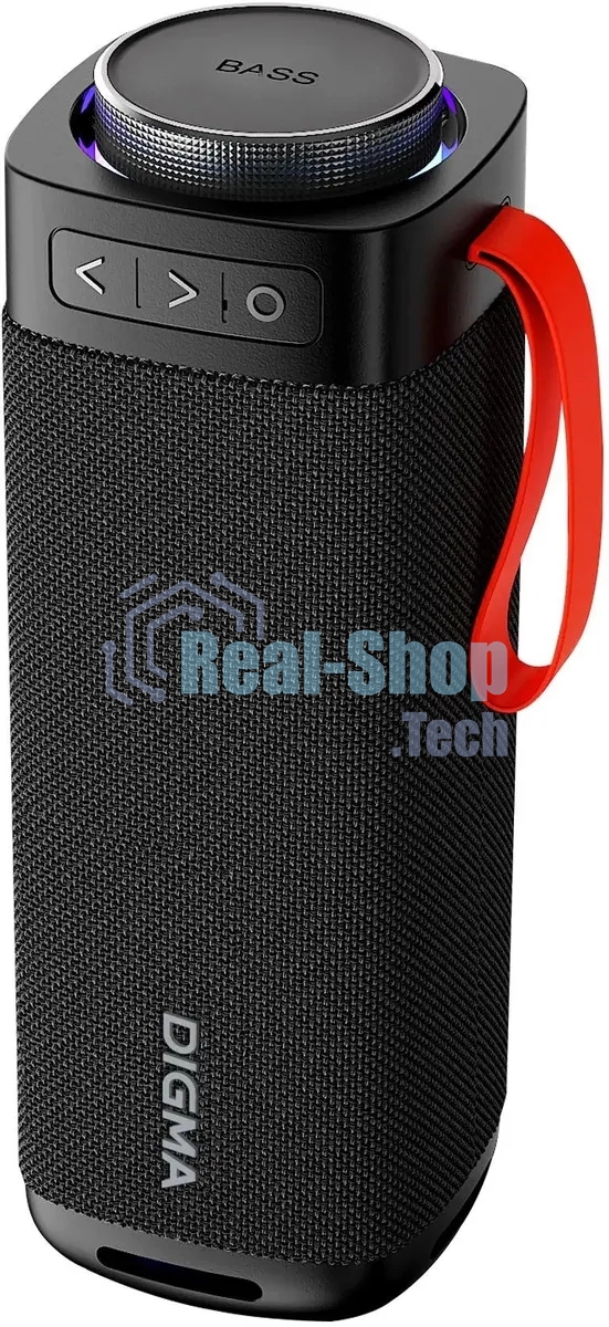 Портативная колонка Digma D-PS1522 черный 60W 2.0 BT 10м 3000mAh (PS1522B)