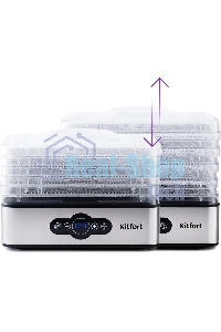 Сушилка для овощей и фруктов Kitfort KT-1914 5под. 240 Вт, черный