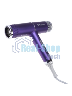Фен SAKURA SA-4051V фиолетовый/серый, 1600 Вт, компактный