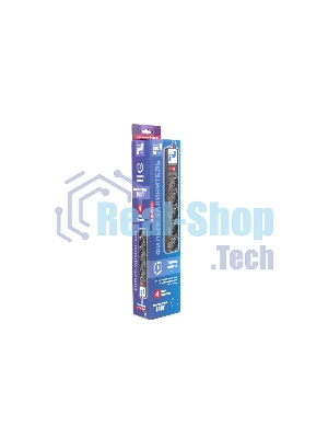 Сетевой фильтр Powercube SPG5-С2 1.9 м, 5 розеток, черный, коробка