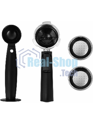 Кофеварка рожковая Vitek Metropolis VT-8489 черный/нержавеющая сталь, 1,5 л, 1250Вт, 15 бар