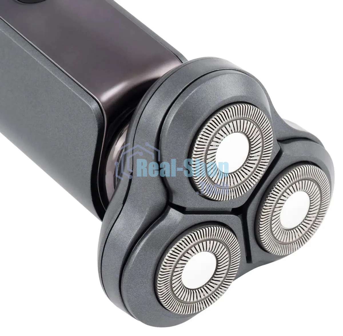 Электробритва роторная Hyundai H-SH8080 реж.эл.:3 питан.:аккум. серебристый