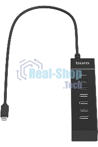 Разветвитель USB-C Buro BPH-C-P107 7порт. черный