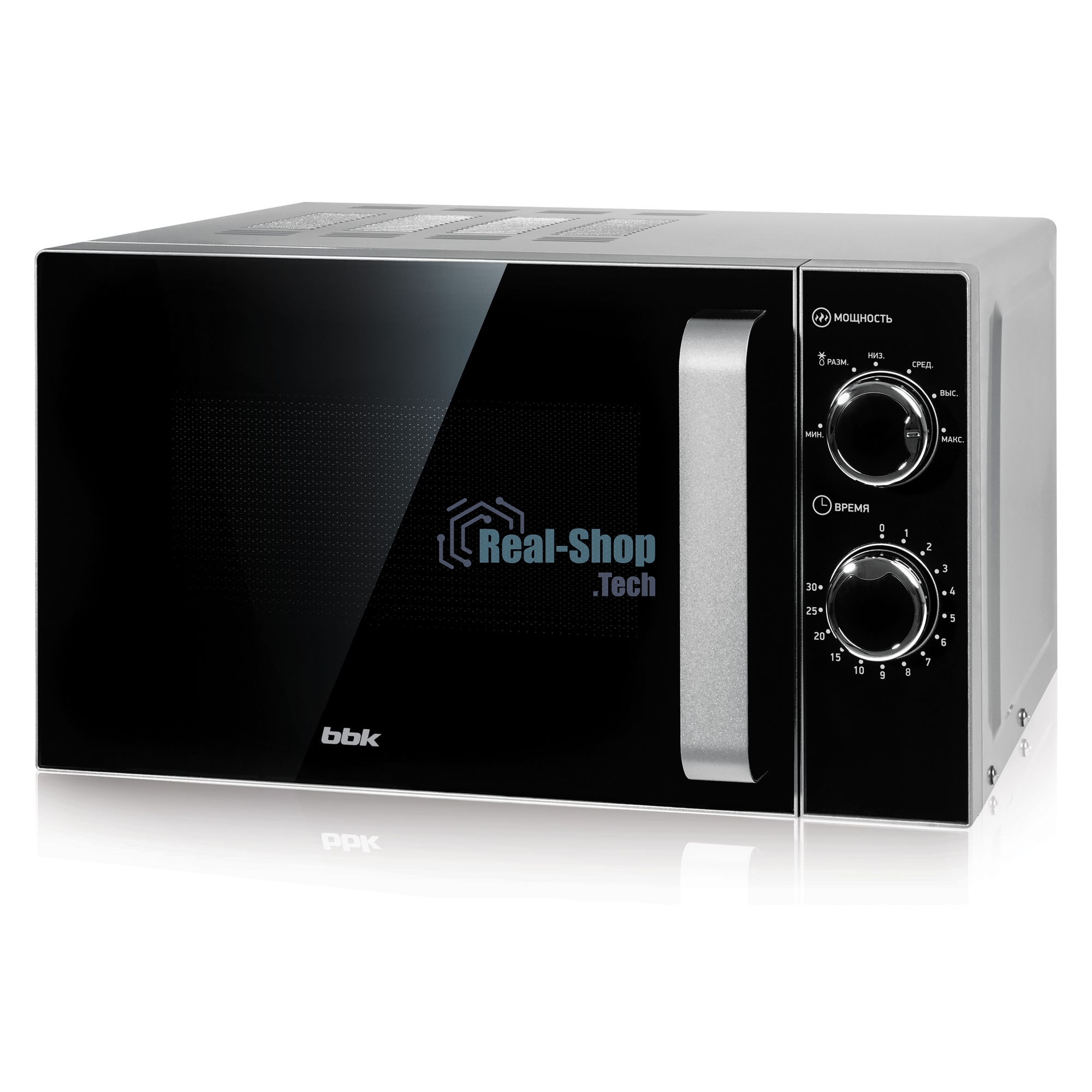 Микроволновая печь BBK 20MWS-772M/S-M серебристый, 20 л, 700 Вт, поворотный механизм