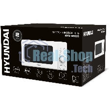 Микроволновая печь Hyundai HYM-D3035 белый, 20 л, 700 Вт, переключатели - поворотный механизм