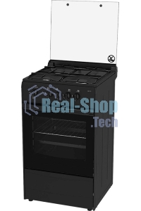 Плита газовая Дарина 1B GM441 002 At антрацит, конфорок 4, духовка 50 л, 50 см x 85 см x 51 см