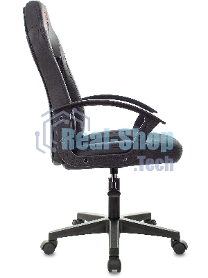 Кресло Бюрократ Zombie 11LT черный, экокожа, 120 кг, механизм качания