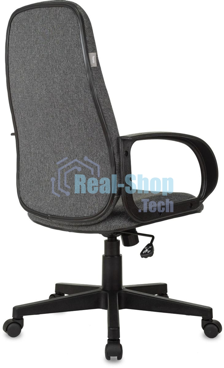 Кресло руководителя Бюрократ CH-808AXSN/Grey темно-серый 10-128 ткань, крестовина пластиковая