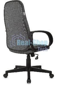 Кресло руководителя Бюрократ CH-808AXSN/Grey темно-серый 10-128 ткань, крестовина пластиковая