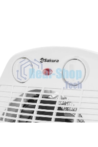 Тепловентилятор Sakura SA-0514W, белый, 2000 Вт, 25 м2, термостат