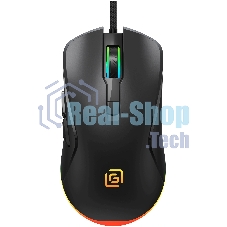 Мышь проводная Oklick 750G черный, 7200 dpi, USB, кнопки - 5