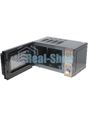 Микроволновая печь Centek CT-1584 черный/золотистый, 20 л, 700 Вт, переключатели - кнопки, поворотный механизм