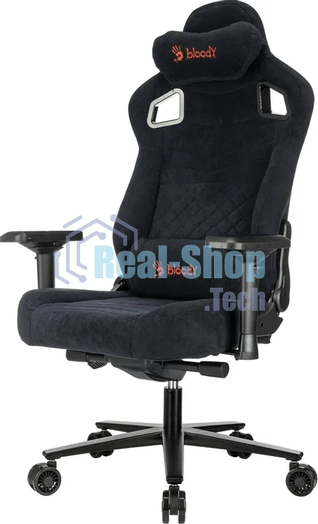 Кресло игровое A4Tech Bloody GC-660 черный Formula 999 искусственная замша с подголов. крестов. металл