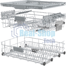 Посудомоечная машина Gorenje GS643C90W, белый, 59.5 см, 16 компл., 44 дБ, класс A+++