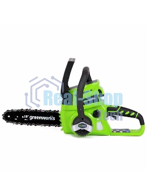 Цепная пила аккумуляторная GreenWorks G24CS25K2, 24V, 25 см, c АКБ 2Ач и ЗУ (2007707UA)