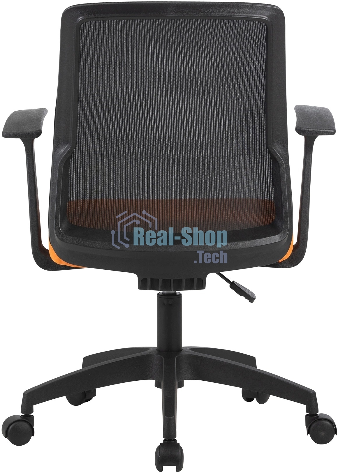 Кресло компьютерное Cactus CS-MC222-BKOR черный, сиденье оранжевый