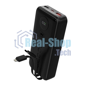 Портативный аккумулятор MORE CHOICE (4620202552815) PB35-20 20000mAh 2USB+1Type-C 3.0A 22.5W+PD20W+QC3.0 LE, черный