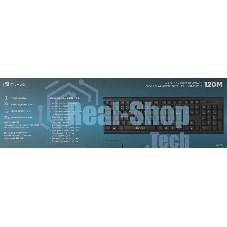 Клавиатура проводная Oklick 120M, USB, черный