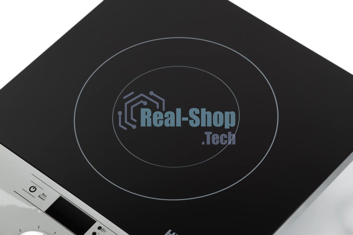 Плита настольная электрическая Hyundai HYC-0102 серебристый/черный стеклокерамика