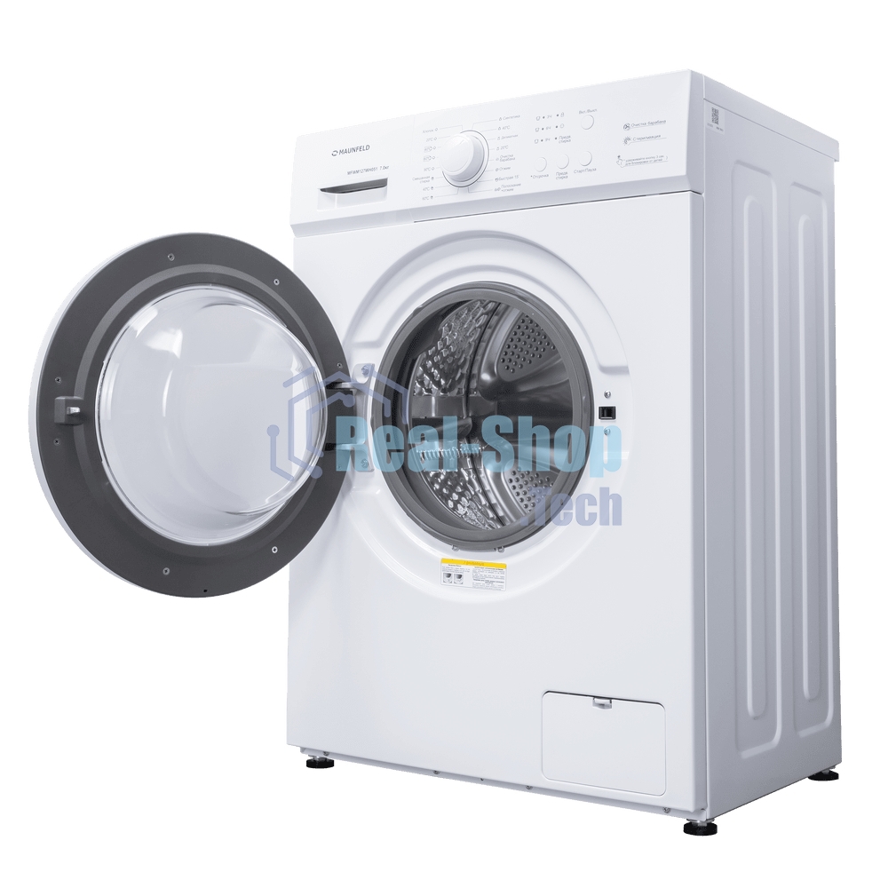 Стиральная машина Maunfeld MFWM127WH051 белый, загрузка фронтальная 7 кг, 1200 об/мин., класс: А+++