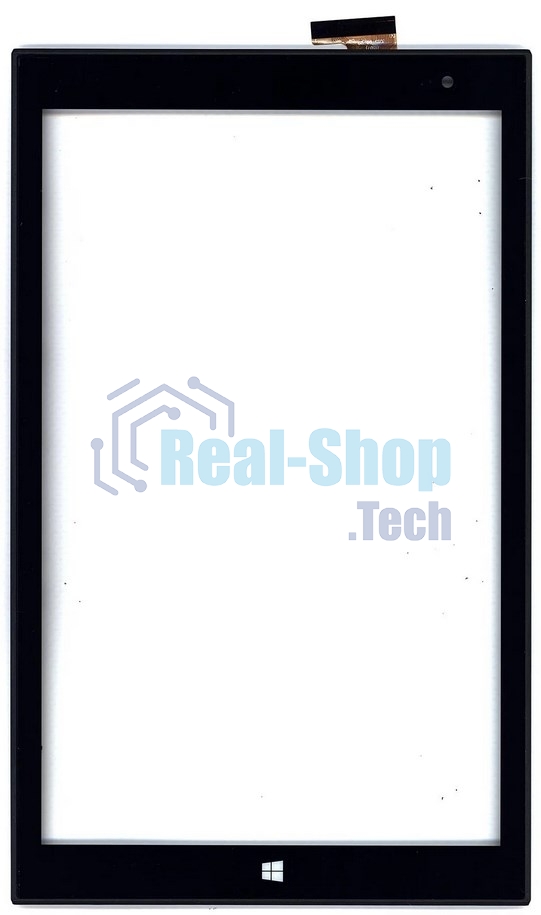 Сенсорное стекло (тачскрин) для Irbis TW43, черное с рамкой