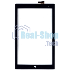 Сенсорное стекло (тачскрин) для Irbis TW43, черное с рамкой
