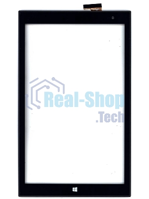 Сенсорное стекло (тачскрин) для Irbis TW43, черное с рамкой