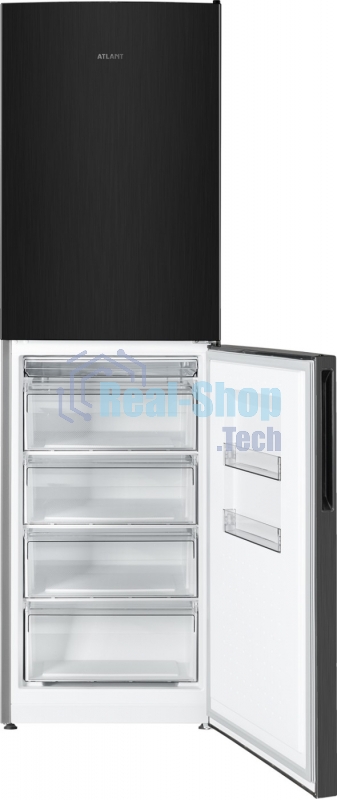Холодильник Atlant ХМ-4623-151 черный металлик двухкамерный 182/159л морозилка снизу