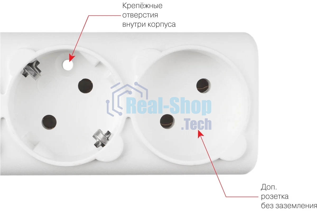 Сетевой фильтр PowerCube, PC 5 м 6 р, бел. 16А, SPG6-A2