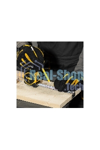 Рулетка Denzel 5м х 25мм, двухкомп. корпус, магнитный обрезиненный зацеп