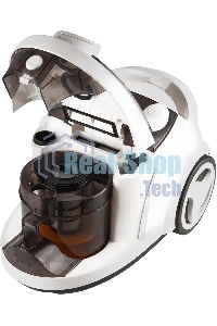 Пылесос Coolfort CF-3040 белый, 250/1800 Вт, уборка сухая, пылесборник контейнер, 2 л