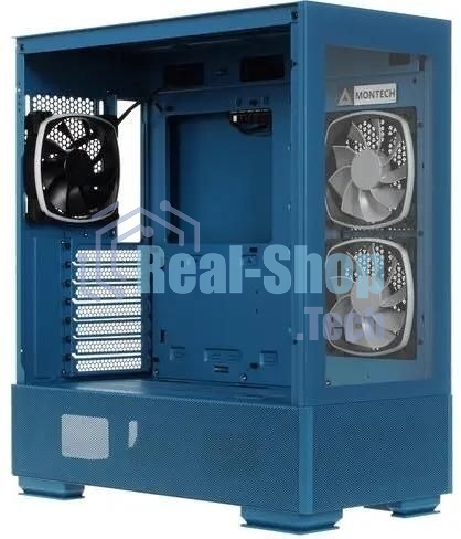 Компьютерный корпус Montech SKY TWO MOROCCO голубой без БП ATX 4x120мм 2xUSB3.0 1xUSB3.1 audio bott PSU