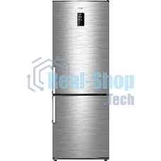 Холодильник Atlant ХМ-4524-040-ND нержавеющая сталь двухкамерный 271/100л морозилка снизу, No Frost