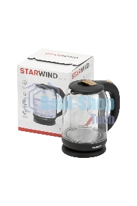 Чайник электрический Starwind SKG1052 1.8л. 1500Вт темно-коричневый/бронзовый (корпус: стекло)
