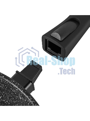 Сковорода Maunfeld HALDIS MF28HLD01RH из литого алюминия со съемной ручкой, 28 см