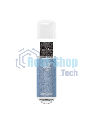 Флешка USB Smartbuy V-Cut series Blue (SB32GbVC-B), 32Gb, USB 2.0, R/W 25/15, голубой